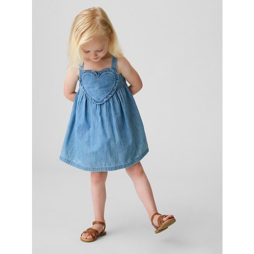 Baby & Toddler Denim Heart Tank Dress