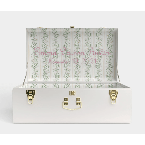 Grand Trunk - White - Darling Dogwood / Embroidery