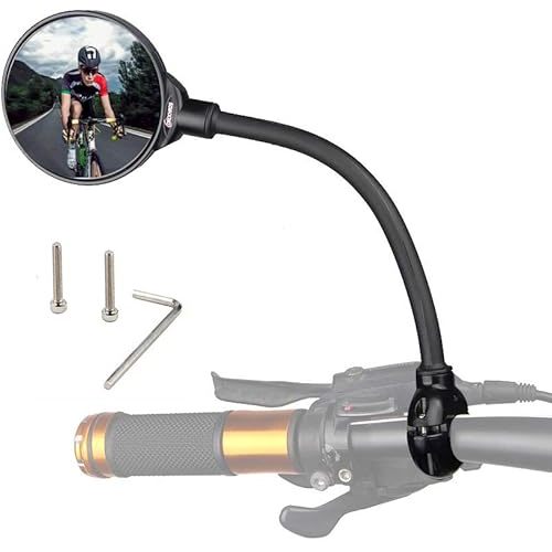 Stroller Mirror Rotatable And Adjustable Wide Angle Rear View Shockproof Convex Mirror Universal For Bike Bicycle