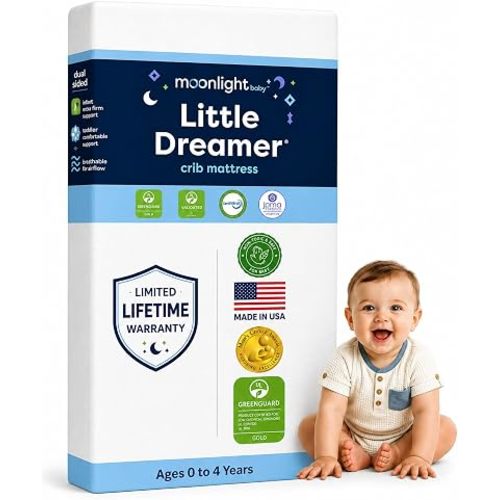 Moonlight Slumber Little Dreamer Crib Mattress - Dual-Sided Baby & Toddler