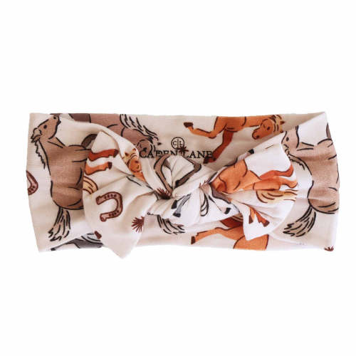 P's Ponies Knit Large Bow Headwrap