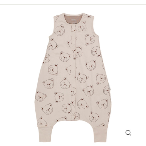 4 Season® Baby Sleep Bag with Feet, Merino Wool & Organic Cotton, Teddy Bear