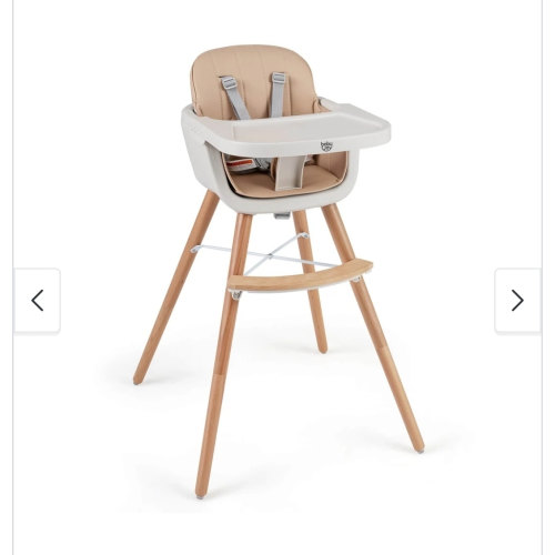 Costway 3 in 1 Convertible Wooden High Chair Toddler Feeding Chair - See Details