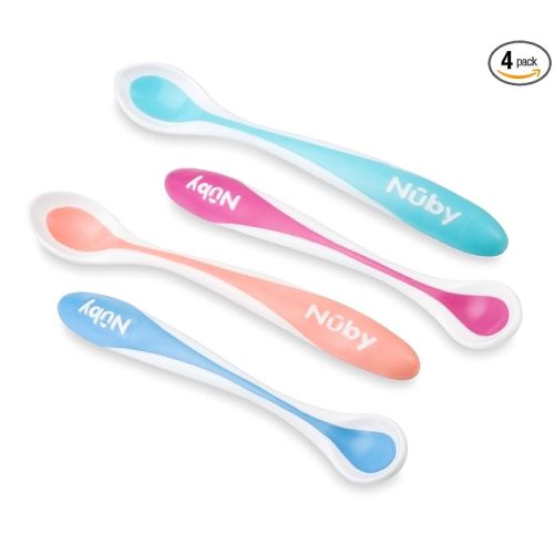 Nuby 4-Pack Hot Safe Feeding Spoons