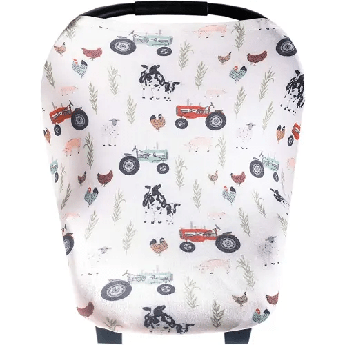 Jo Copper Pearl Multi-Use Cover: Car Seat, Nursing & Stroller Cover - Stretchy Fabric, All-Season, Stylish Designs, Easy Mom Access