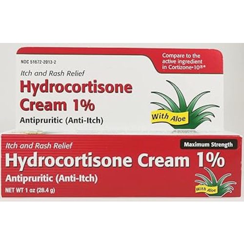 1 % Maximum Strength Anti-Itch Cream With Aloe Vera By Taro, Pegable - 1 Oz