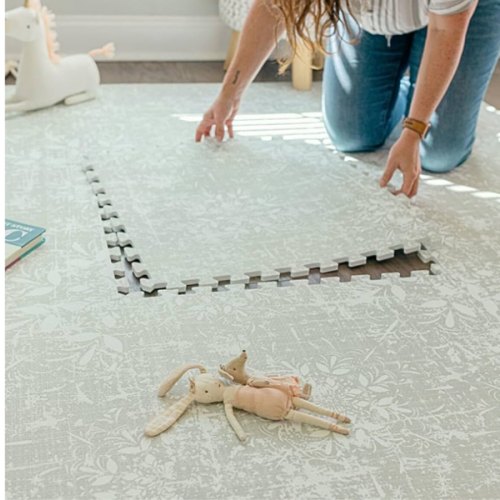 Baby Play Mats for Floor - Eden (4x6ft) - Premium EVA Foam Play Mat for Babies & Toddlers - Perfect for Tummy Time, Crawling, Playroom - Stylish & Comfortable Kids Play Mat