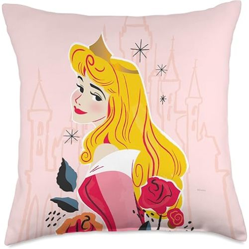 Disney Princess Aurora Sleeping Beauty Soft Pink Throw Pillow