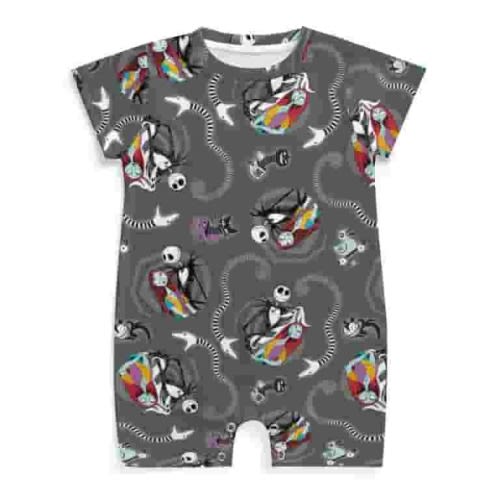 The Nightmare Before Christmas Baby One-Piece Rompers Short Sleeve Bodysuits Jumpsuit Newborn Infant Toddler Summer Outfit Kid Clothing Sets