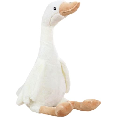 zhidiloveyou 15.7" Goose Plush Stuffed Animal, Cuddly Stuffed Swan Toy for Kids Adults, White