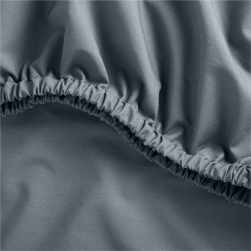 Cozy Cloud Slate Blue Washed 100% Organic Cotton Baby Crib Fitted Sheet