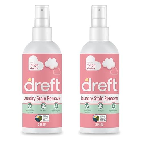 Dreft Bottle and Dish Soap | Made to Clean Baby Bottles, Sippy Cups, Pacifiers, Breast Pumps, & More | Gently Removes Milk Film & Odors | Plant Based, Fragrance Free Dish Soap | 3 Fl Oz (Pack of 2)