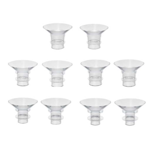 qiya 10 X Silicone Flange Inserts for Breast Pump Shield Accessories 13/15/17/19/21mm