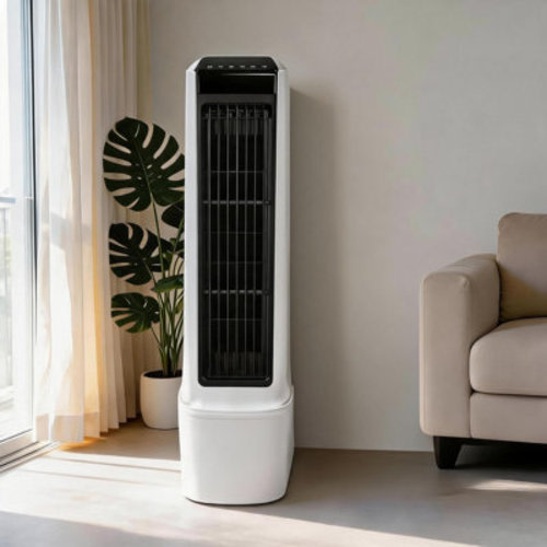 Portable Evaporative Air Cooler 3-in-1 with 4.5 Gal Tank Remote 3 Speeds Black | Wayfair