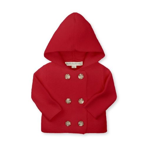 Hope & Henry Baby Faux Fur Hooded Sweater