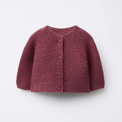 CHUNKY KNIT CARDIGAN - Raspberry | ZARA United States
