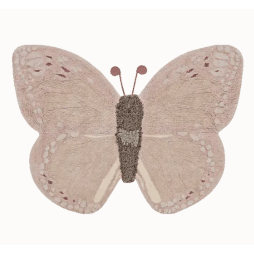 WASHABLE ANIMAL COTTON RUG BABY BUTTERFLY