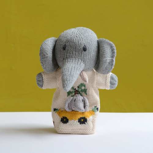 Hand Knitted Pocket Puppet and Soft Toy