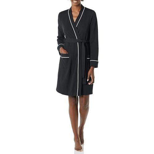 Amazon Essentials Women's Lightweight Waffle Full-Length Bath Robe (Available in Plus Size)