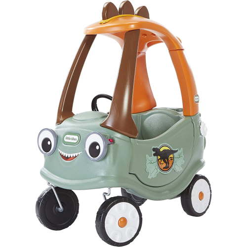 Little Tikes T-Rex Dino Rider Cozy Coupe, Kids Ride-On Car with Parent Push Handle