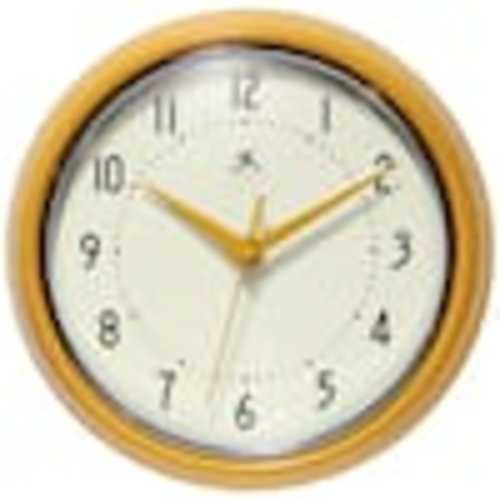 Infinity Instruments Retro Round Saffron Wall Clock 10940SY
