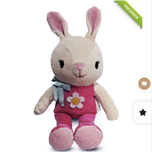 Organic Cotton Girl Bunny Plush | Eco-Friendly Easter Stuffed Animal –&nbsp;– Bears for Humanity