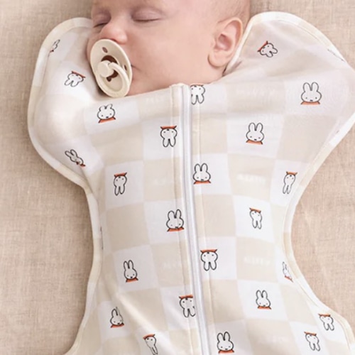 Swaddle Up™ 1.0 TOG Cotton Blue Miffy Checker