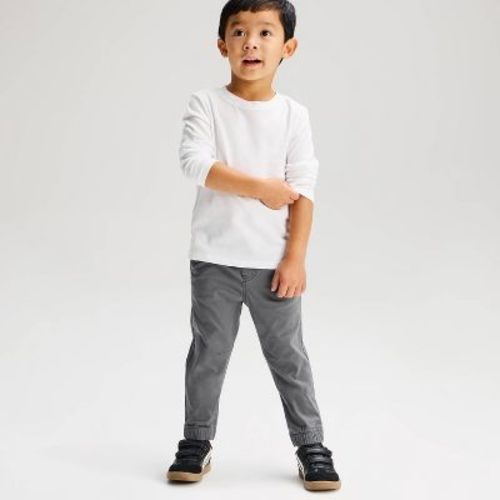 Toddler Boys' Long Sleeve Solid T-Shirt - Cat & Jack™ White 2T