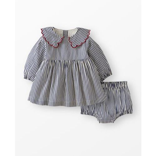 Baby Twill Dress & Bloomers Set