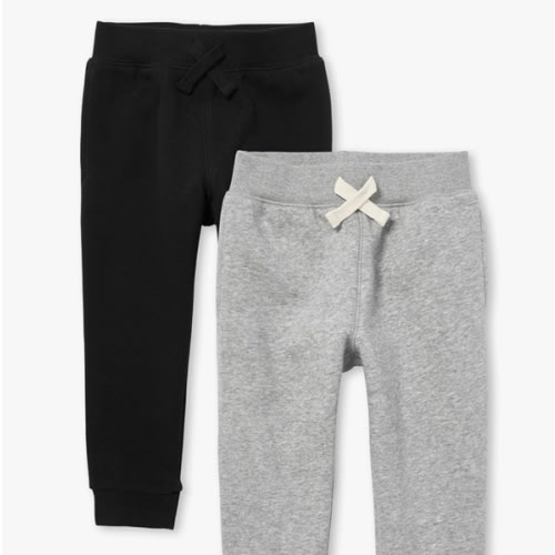 The Children's Place Baby Boys' Active Fleece Jogger Pants 2 Pack