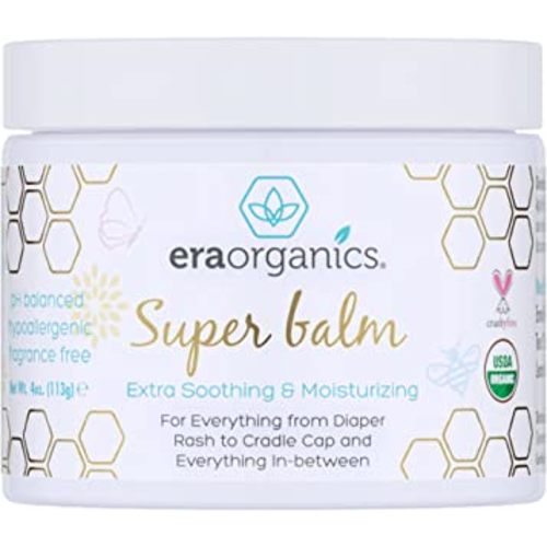 Era Organics Healing Ointment for Babies - USDA Certified Organic Natural Gentle Moisturizer for Sensitive Skin Prone To Baby Eczema, Cradle Cap (Infant Seborrheic Dermatitis), Rashes & Hives (4 oz.)