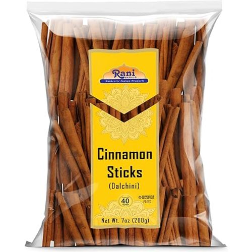 Rani Cinnamon Sticks 7oz (200g) - 36-44 Sticks - Strong Aroma, Perfect for Baking, Cooking & Beverages | 3+ Inches Length - Cassia Saigon Cinnamon from Vietnam | Kosher