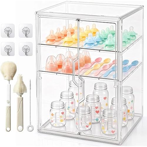 Baby Bottle Organizer-3 Tiers X-Large Bottle Storage Organizer