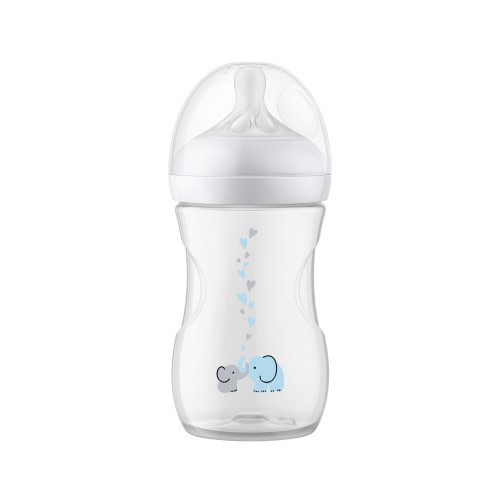 Avent Natural Response Bottle With AirFree Vent 260ml Elephant