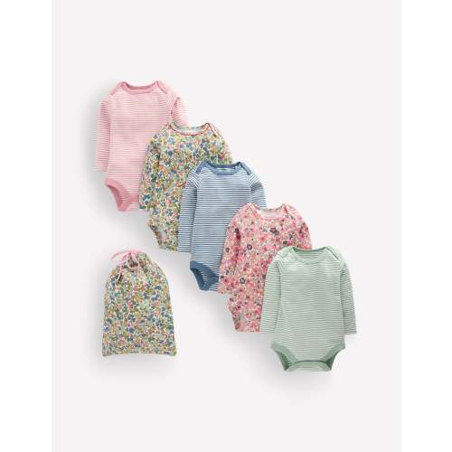5 - pack Cotton Bodies - Multi Floral Stripes | Boden USA
