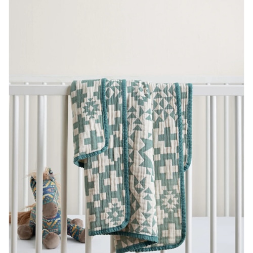 BLUE RIDGE ORGANIC COTTON BABY BLANKET