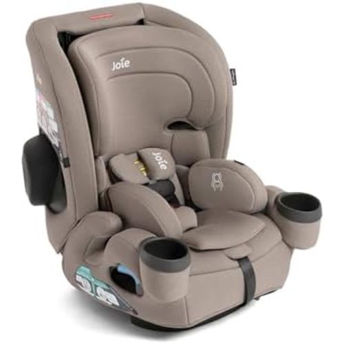 Joie Saffron SI 4-in-1 Car Seat – Car Seat for Infants to Toddlers to Big Kids - 4 Modes, 10-Position No-Rethread Headrest & Harness (Mocha)