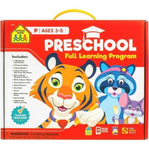 School Zone Preschool Full Learning Program - (Paperback)