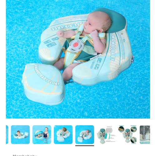 Mambobaby Float with Canopy and Tail Seashell