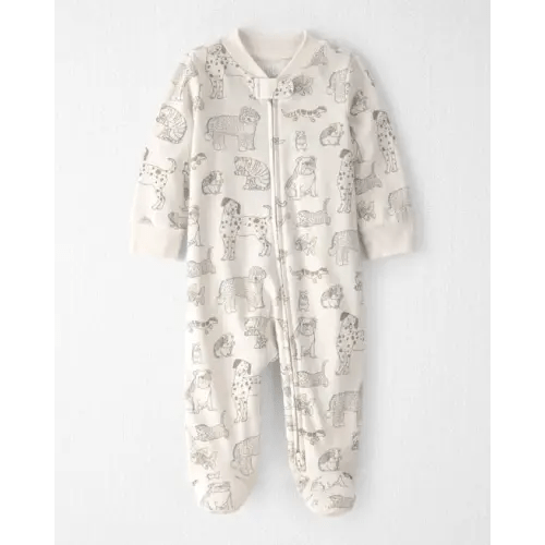 Baby Organic Cotton Sleep & Play Pajama in Pet Print - Little Planet | Carter's