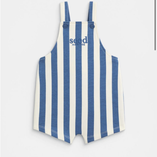 Core Logo Stripe Overall | Washed Navy | Seed Heritage