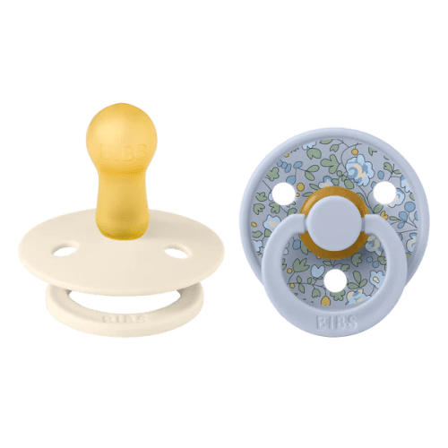 BIBS x Liberty Pacifier- Latex 2 PK/Eloise Dusty Blue Mix