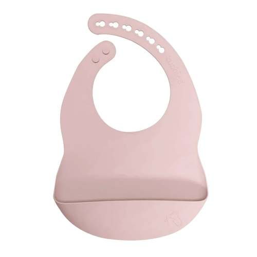 Bavoir en Silicone Silibib - Rose