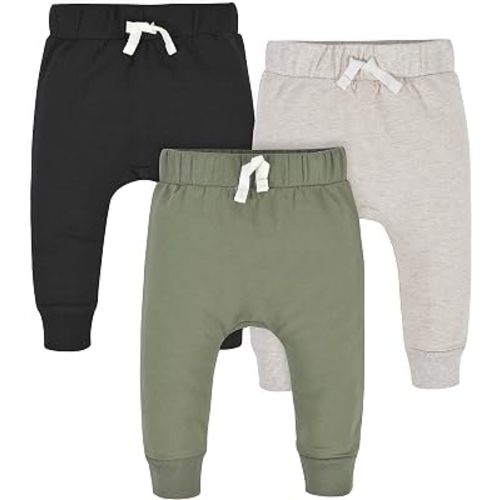 Gerber Baby & Toddler Boys 3-Pack Jogger Pants