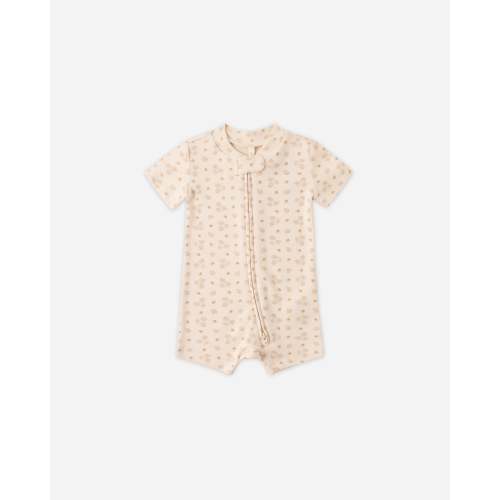 Zip Short Sleeve Sleeper Strawberries