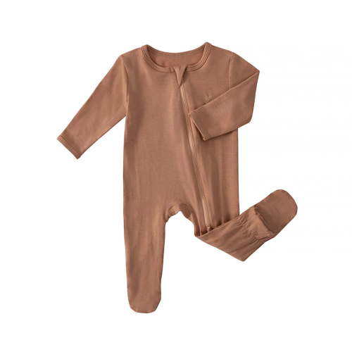 Weebloom Baby Pajamas Boys Girls Bamboo Long Sleeved Soft Foot Covers Solid Color Play Suit For To Toddlers Baby Girl Romper Lovely 3-6 Months