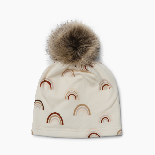 Loulou Lollipop Pom Pom Hat (Tencel) - Canyon Rainbow, 6-12 M