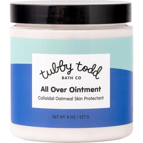 TUBBY TODD All Over Ointment - Baby Eczema Cream, Everyday Multi-Purpose Sensitive, Dry, Irritation Baby Skin Relief Cream, Steroid & Gluten Free, Lavender Rosemary - 1 Pack, 8 Oz