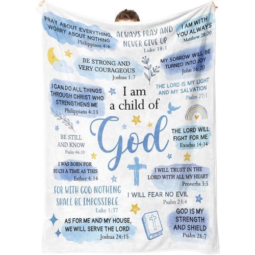 Baptism Gifts for Boys, Christian Blanket, Teen Boy Gifts Trendy Stuff