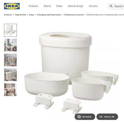 ÖNSKLIG - Changing table set